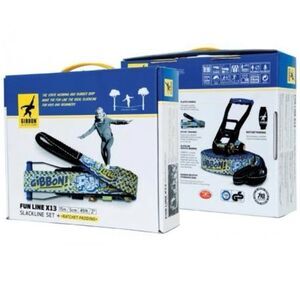 GIBBON Slackline Funline X13 40 Feet 13 Meters New in Box (Bx 3)